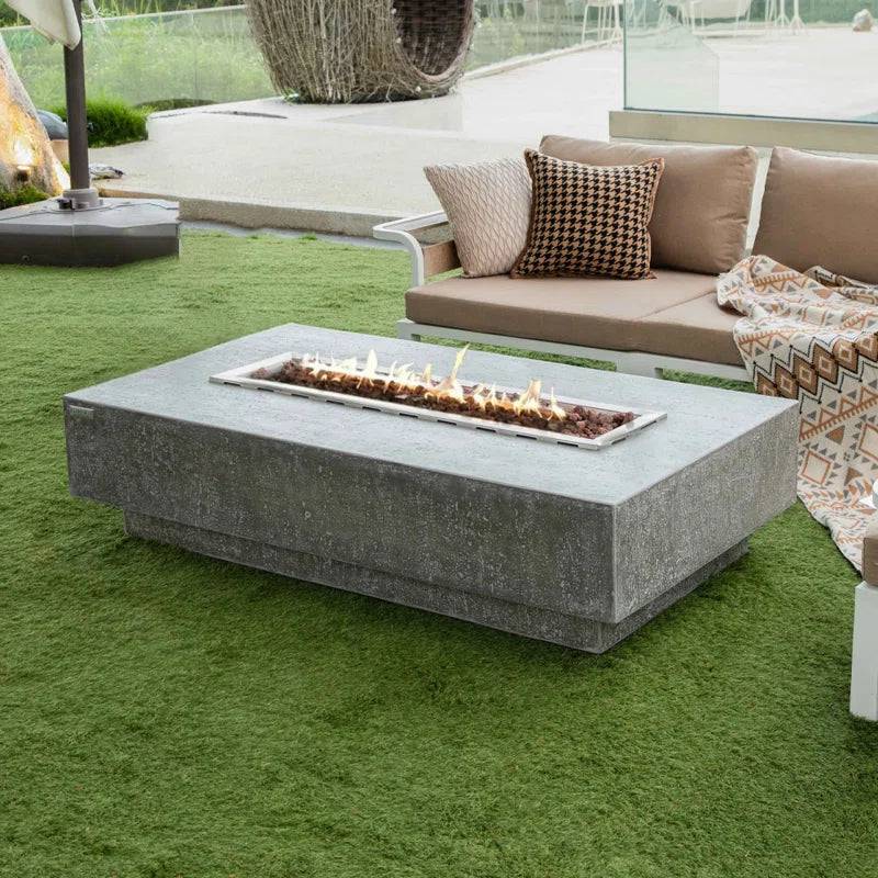 Elementi Fire Hampton Rectangle Concrete Fire Table