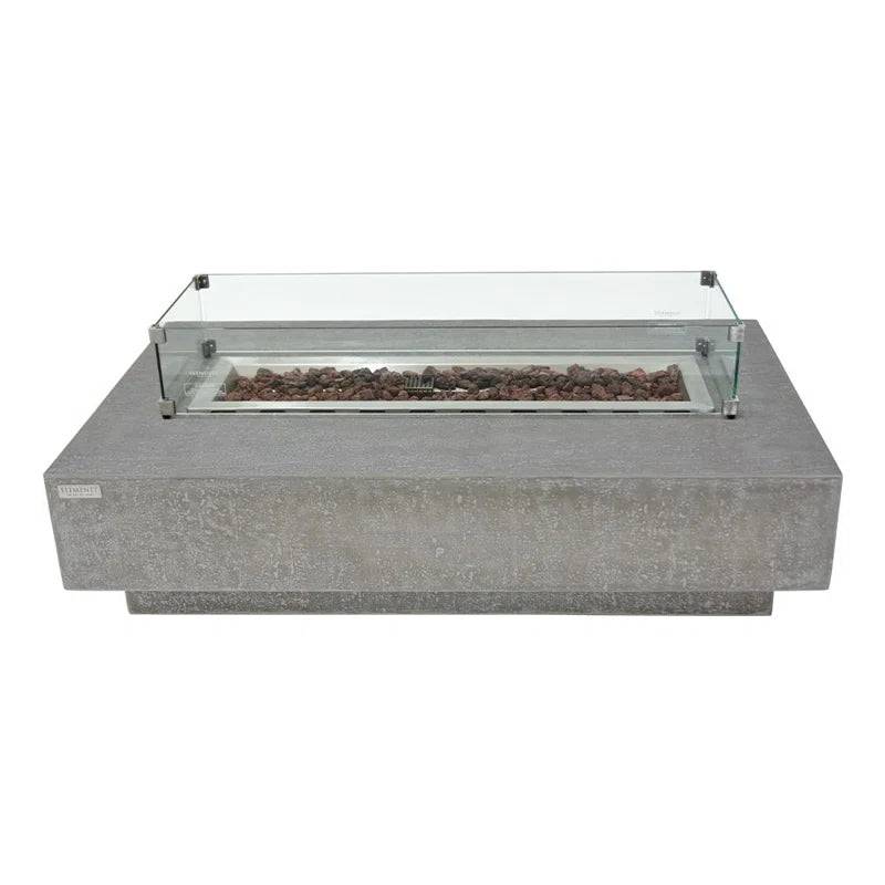 Elementi Fire Hampton Rectangle Concrete Fire Table