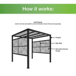 8 Ft. W X 8 Ft. D Aluminium Pergola