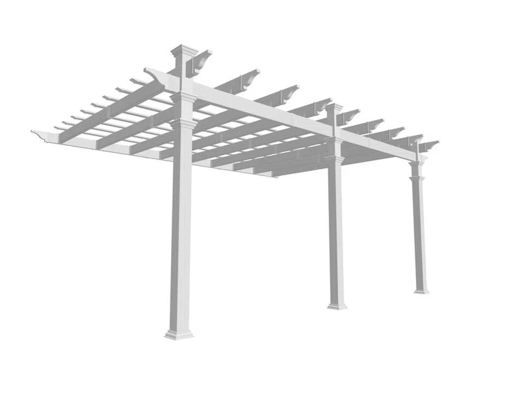 Copiague 16 Ft. W X 12 Ft. D Vinyl Pergola