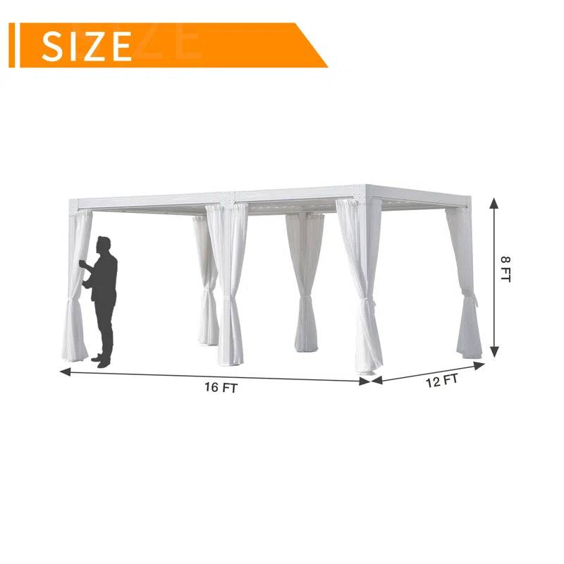 Adjustable Louvered Roof Aluminum Pergola