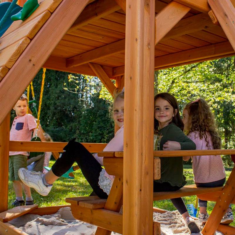 Pioneer Peak best swing sets with Canopy Roof