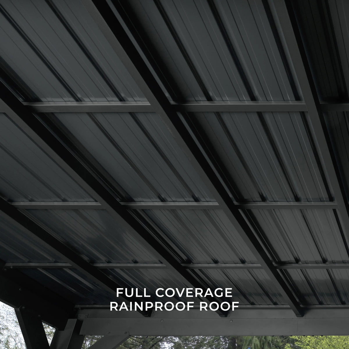 Stonebridge 20' X 9.5' Galvanized Steel Gazebo, Steel Roof, Powerport