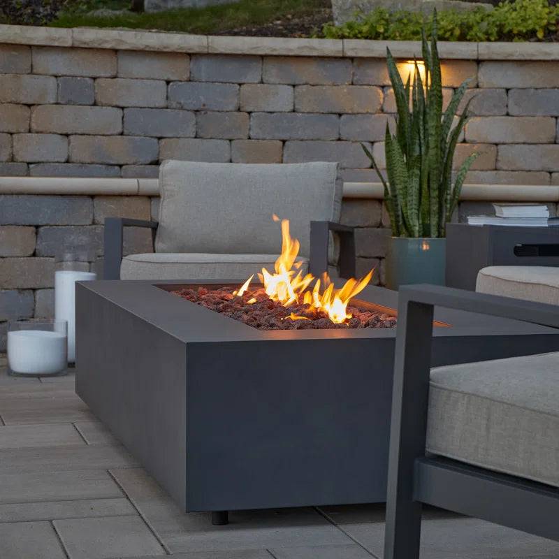 AEGEAN Propane / Natural Gas Outdoor Fire Pit Table